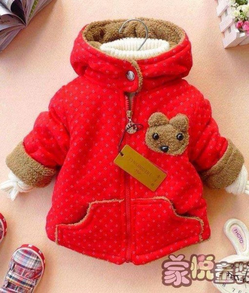 áo khoác gấu đỏ - Pinky Pinky Shop